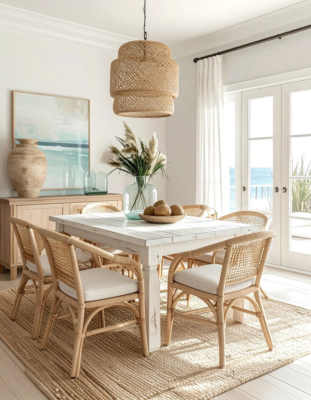 Coastal cream dining room - 30 cream dining room ideas