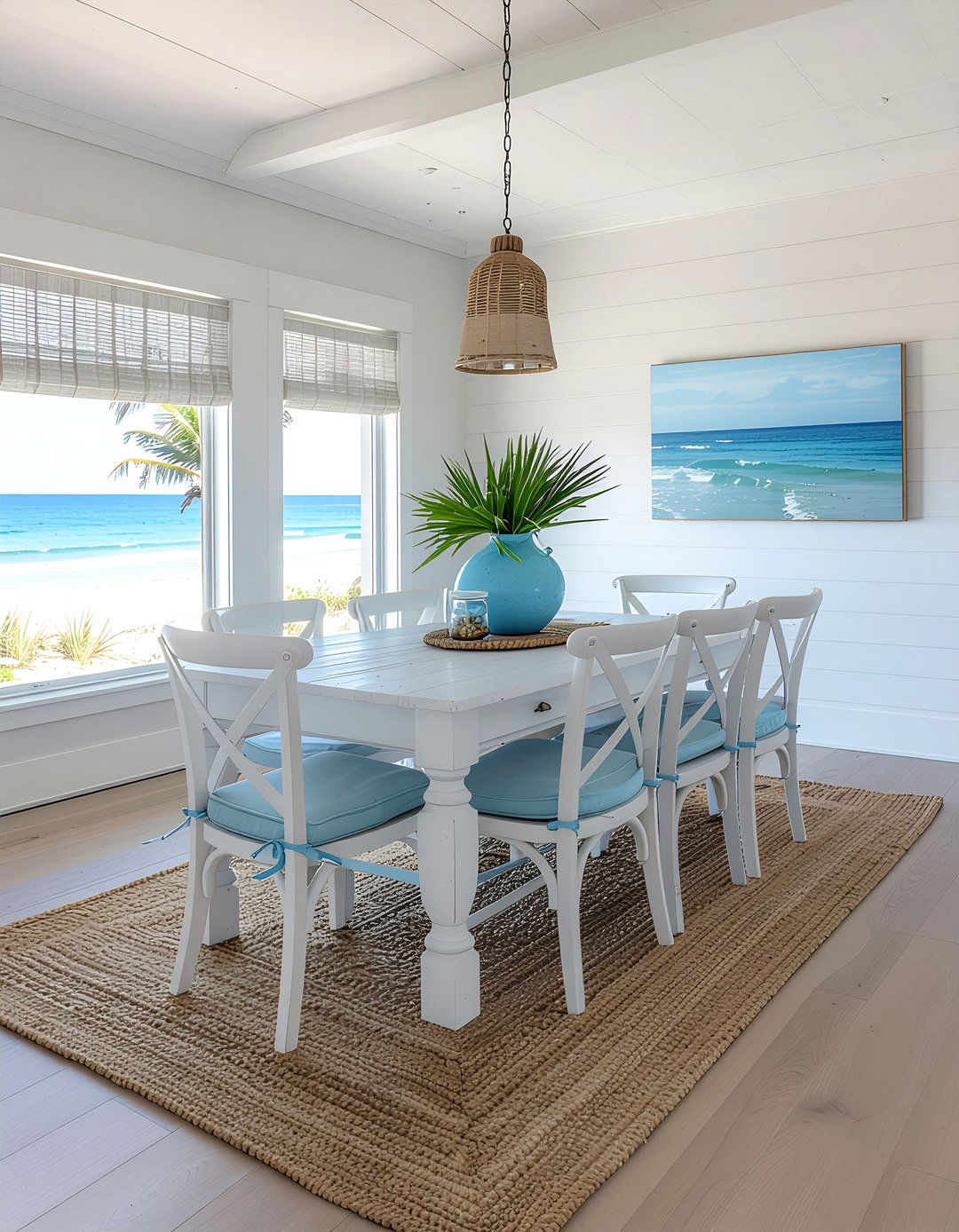 Coastal dining decor - 30 dining room improvement ideas