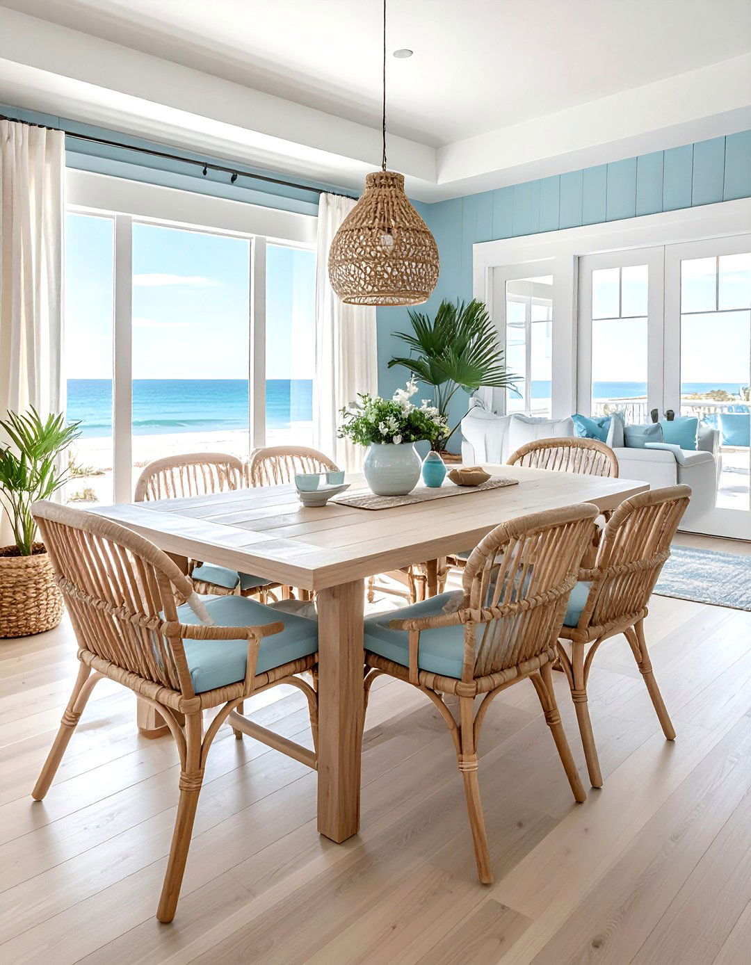Coastal dining room - 30 viral dining room ideas