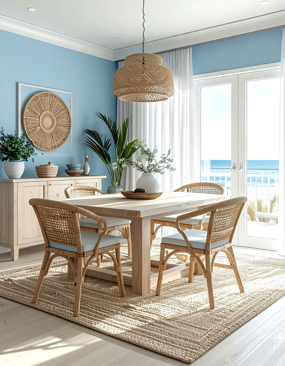 Coastal dining room - 30 dining room before and after ideas