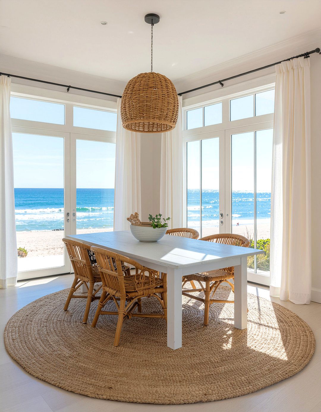 Coastal dining room - 30 large dining room ideas