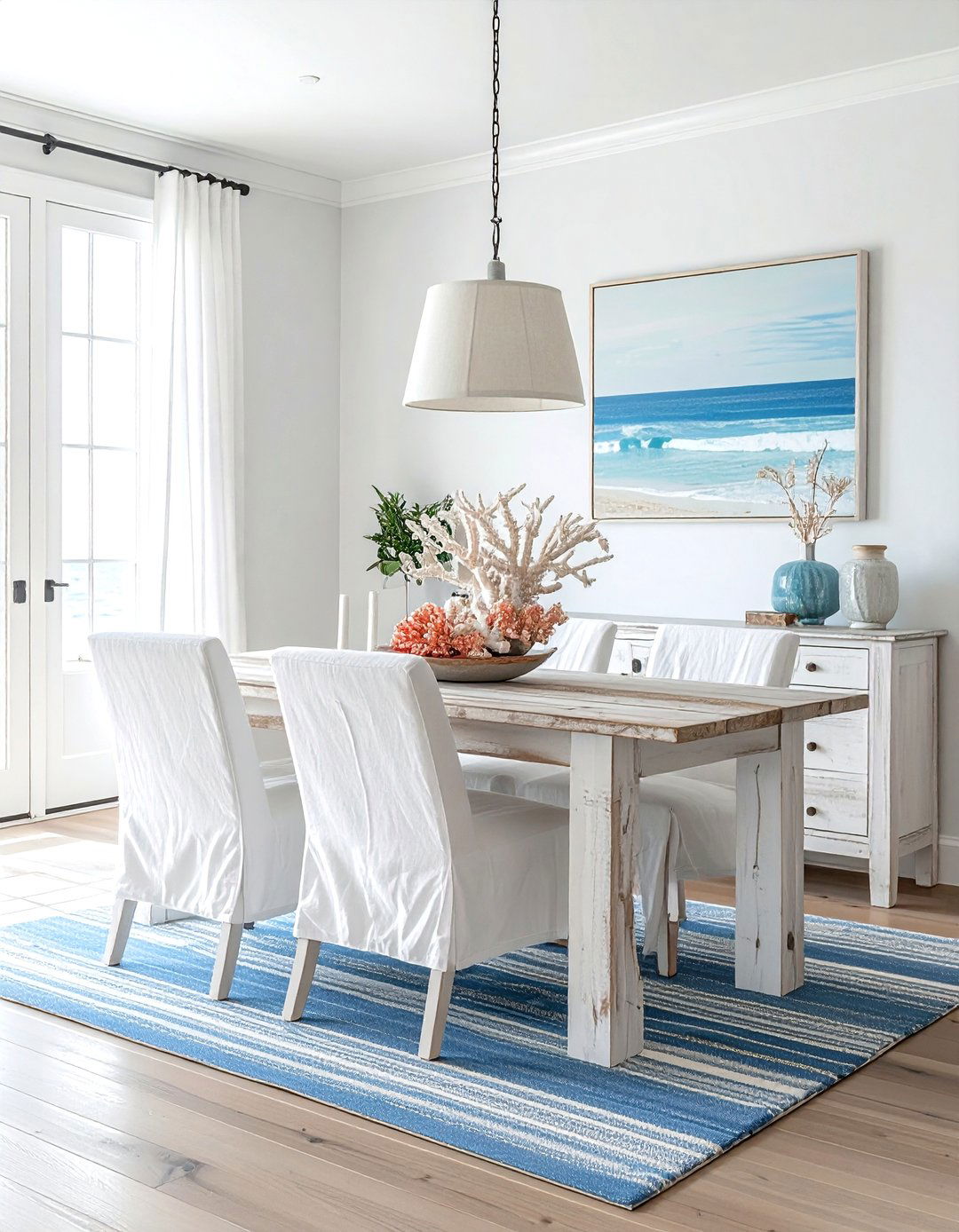 Coastal dining room - 30 nature-inspired dining room ideas