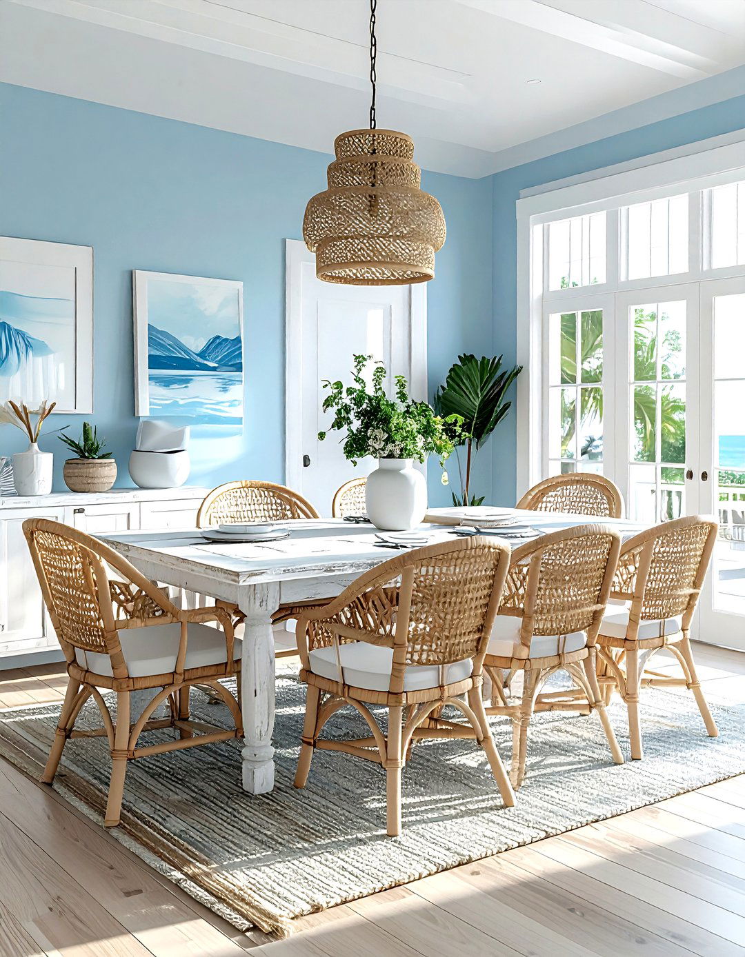 Coastal dining room - 30 Park Avenue dining room ideas