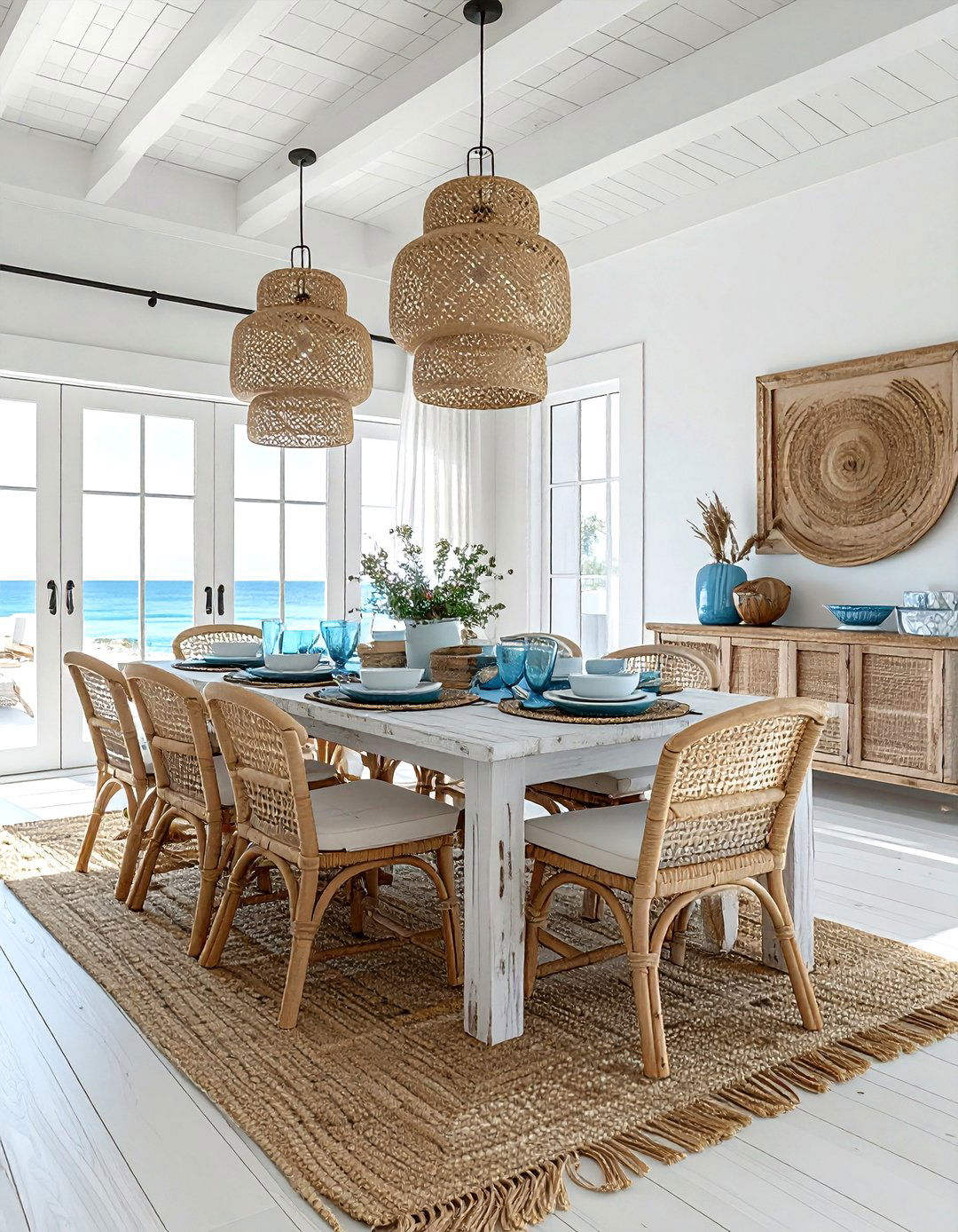 Coastal dining room arrangement - 30 dining room arrangement ideas