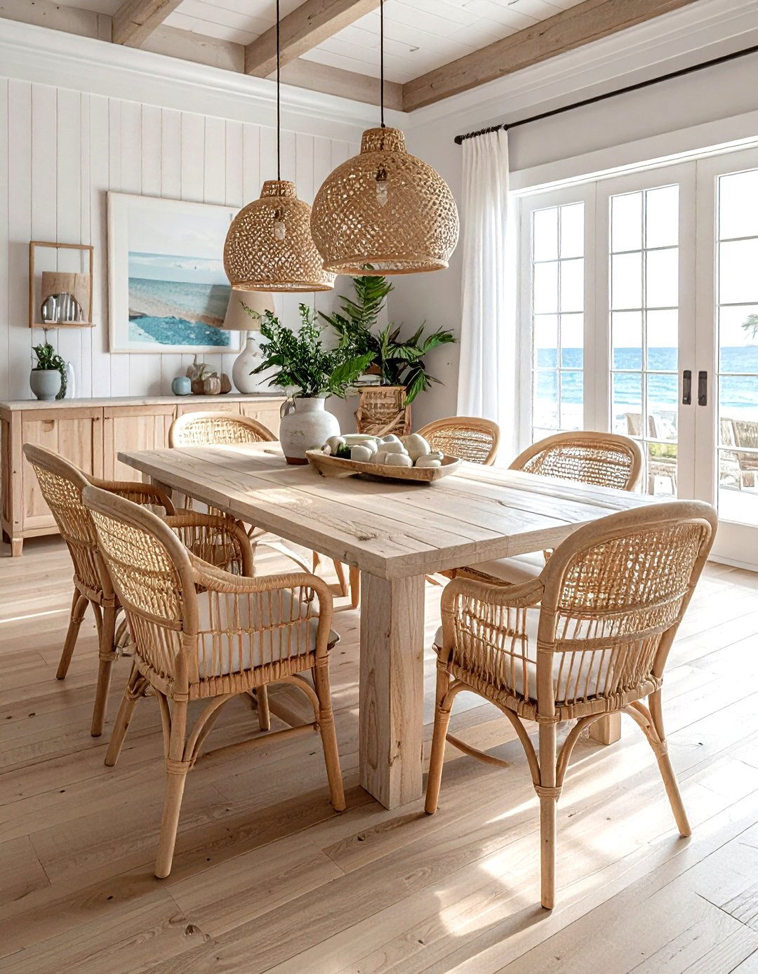 Coastal dining room decor - 30 dining room design tips
