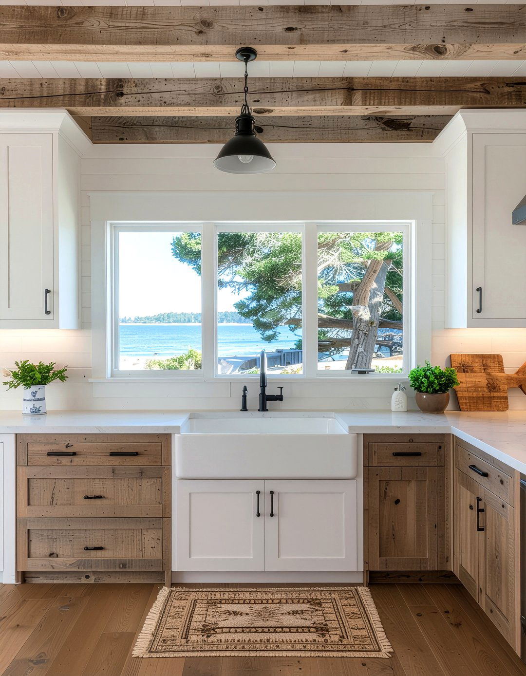 Coastal farmhouse kitchen - 30 beach kitchen ideas