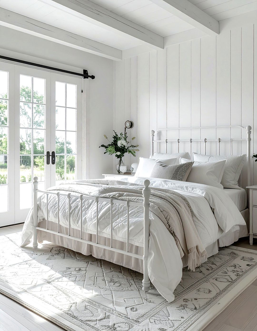 Coastal farmhouse white bedroom - 30 coastal white bedroom ideas