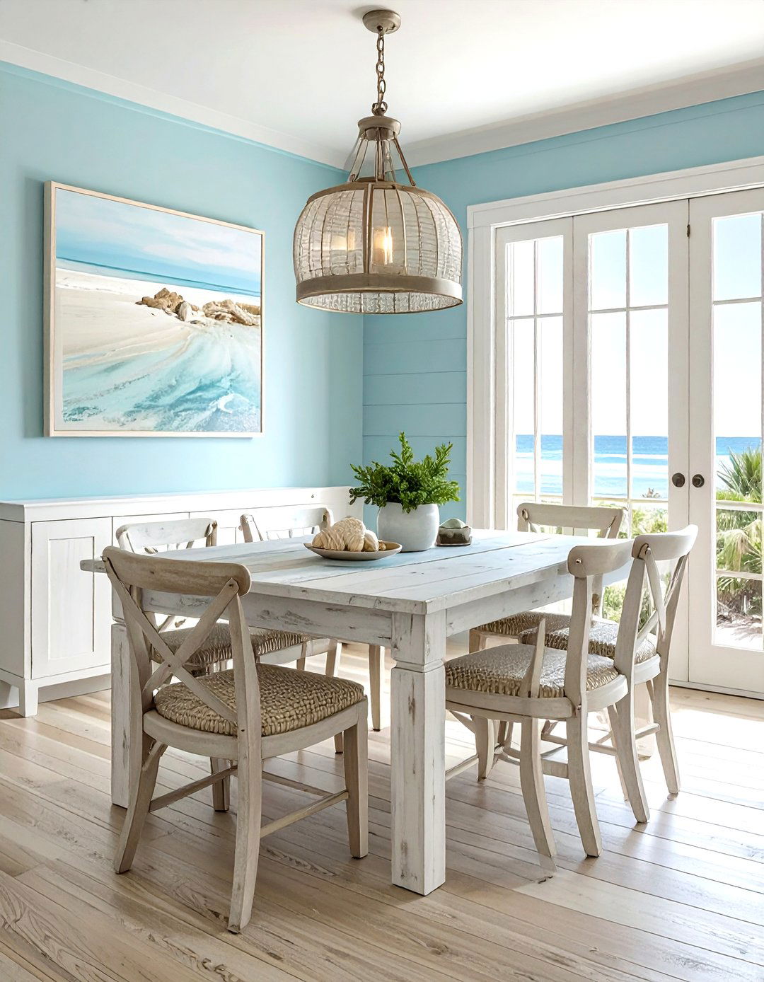 Coastal flush mount light - 30 flush mount dining room light ideas