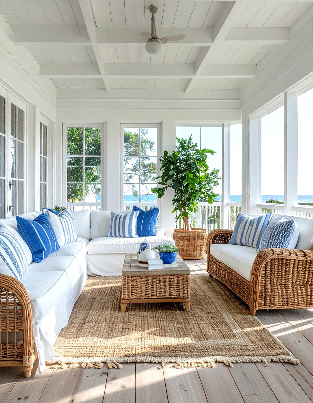 Coastal grandmother sunroom - 30 curated decor ideas