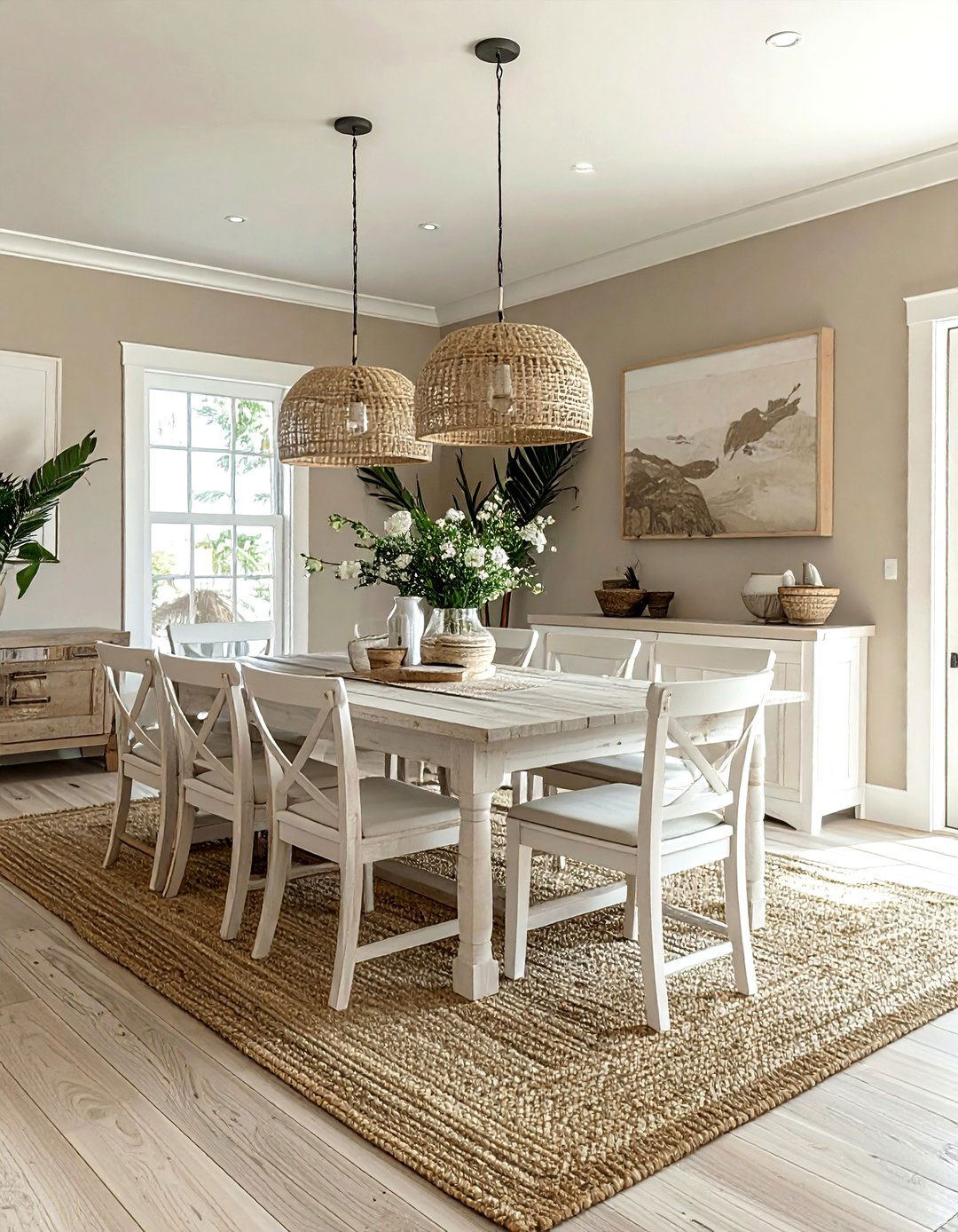 Coastal greige dining room - 30 greige dining room ideas