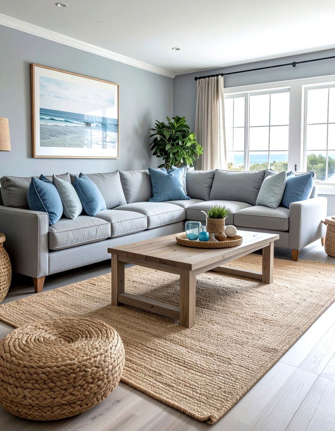 Coastal grey living room - 30 modern grey living room ideas