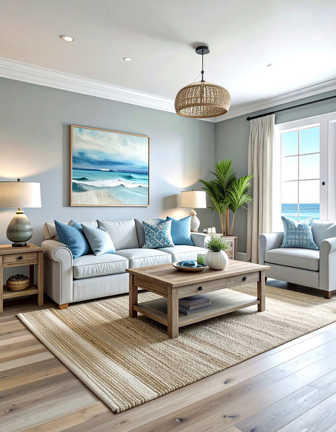 Coastal grey living room - 30 grey living room ideas
