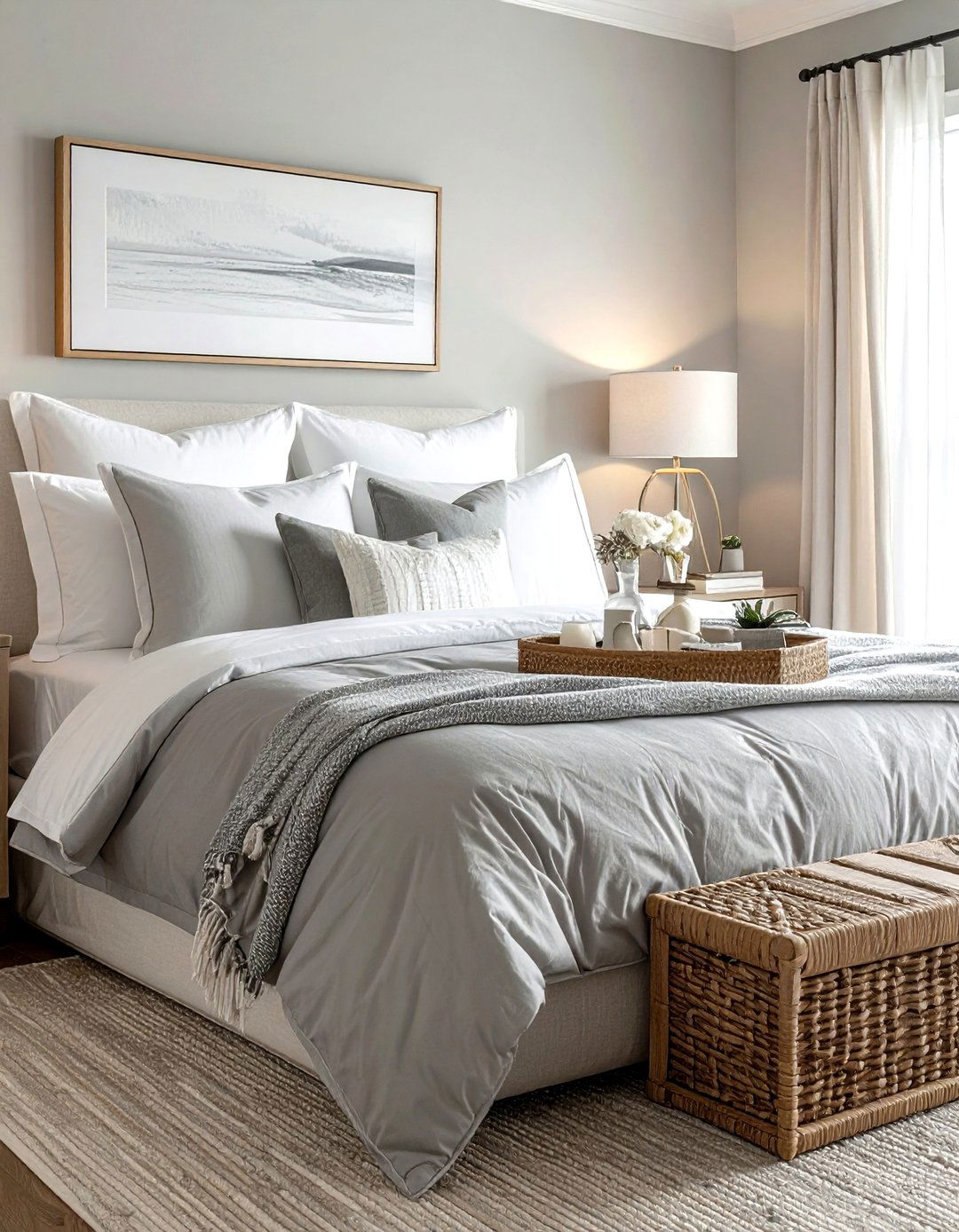 Coastal guest bedroom - 30 coastal gray bedroom ideas