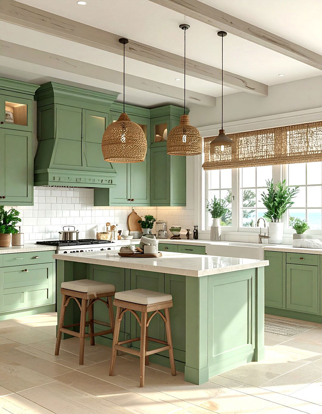 Coastal kitchen - 30 colorful kitchen ideas
