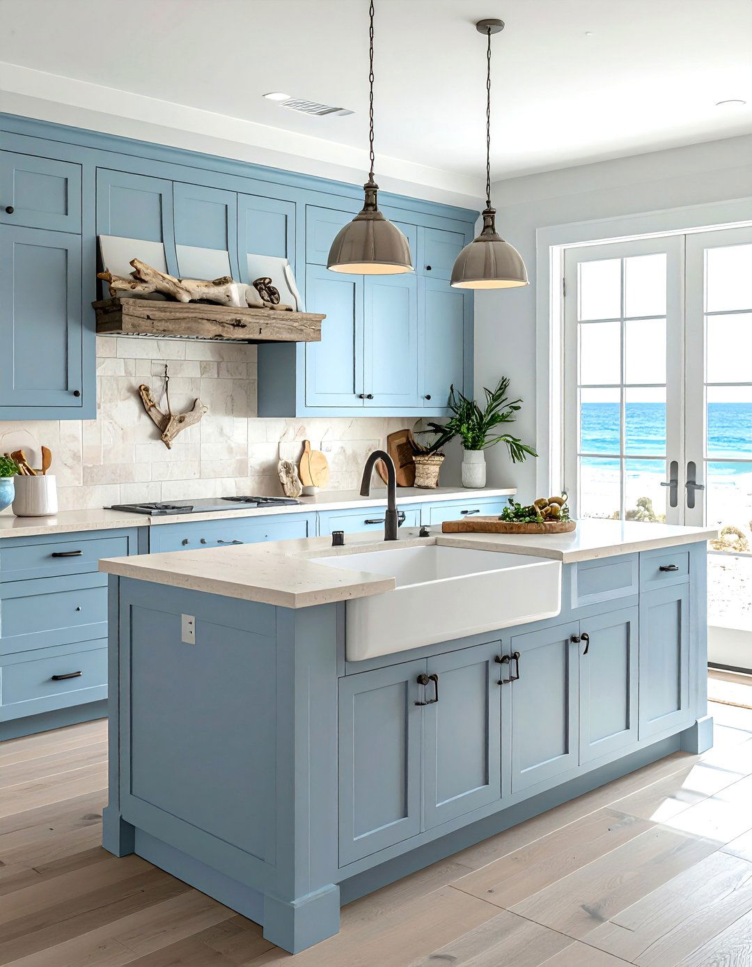 Coastal kitchen cast iron sink - 30 cast iron sink kitchen ideas