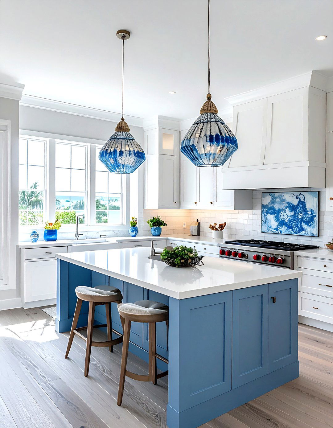 Coastal kitchen pendant lamp - 30 kitchen lamp ideas