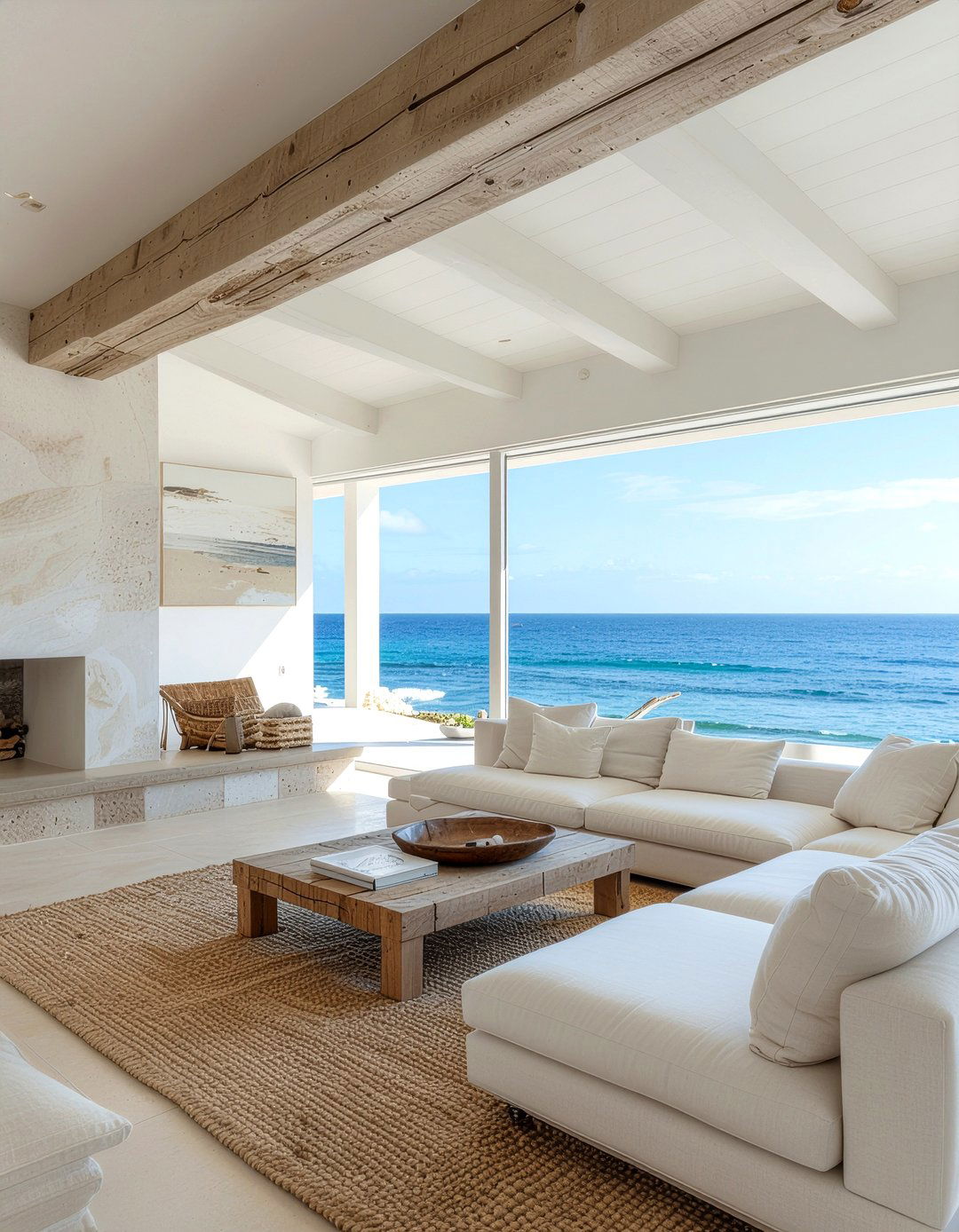 Coastal living room - 30 living room cathedral ceiling ideas