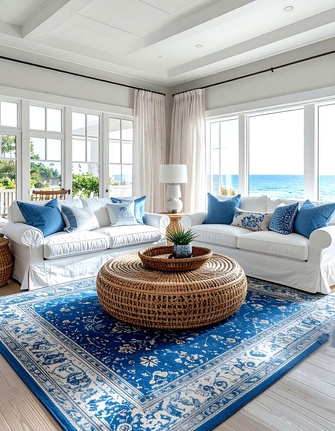 Coastal living room - 30 Serena and Lily decor ideas