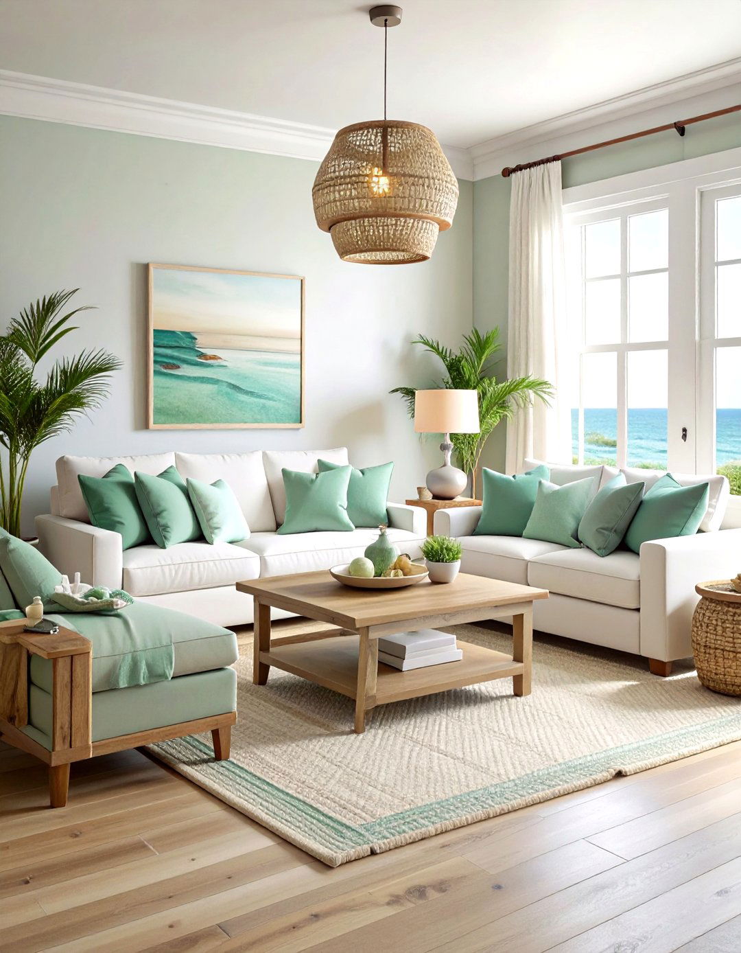 Coastal living room furniture - 30 cozy living room settings