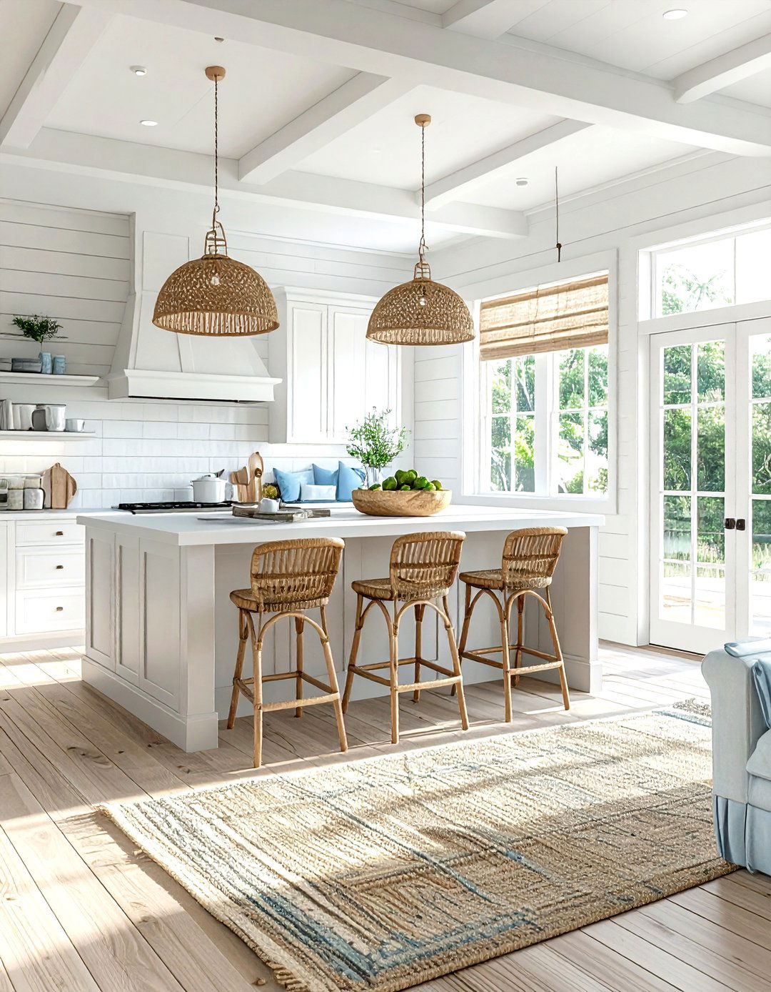 Coastal living room kitchen - 30 living room kitchen combo ideas