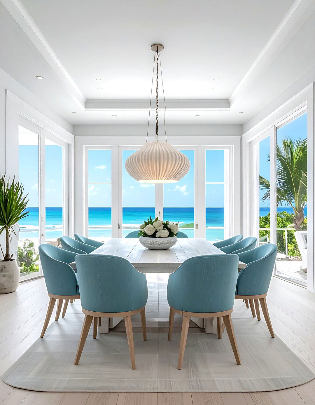 Coastal luxury dining room - 30 sumptuous dining room ideas