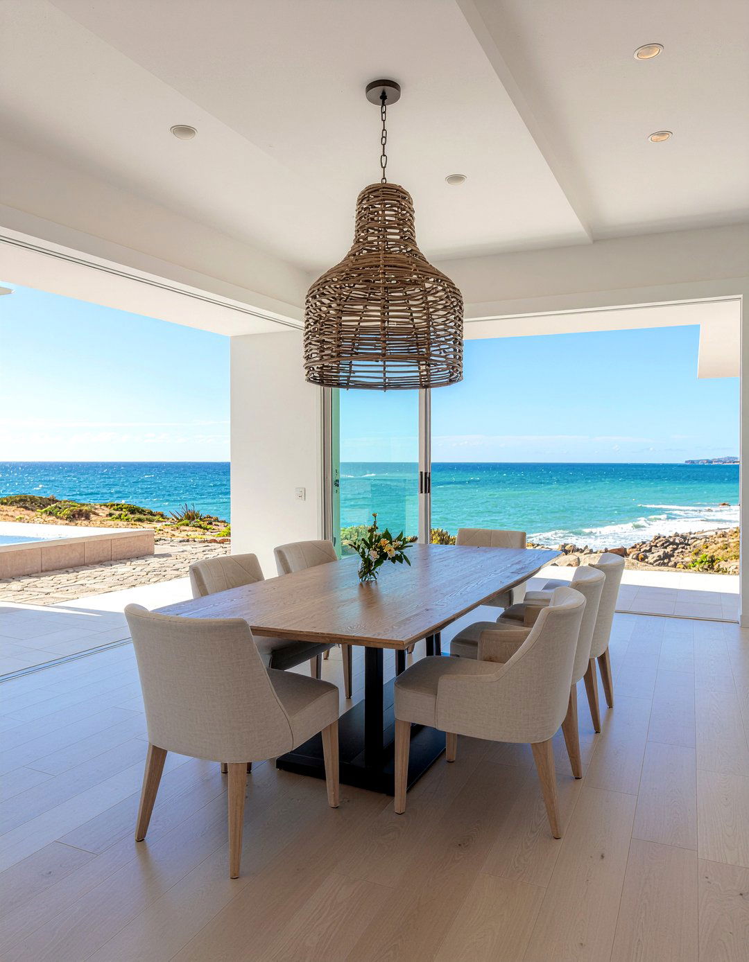Coastal luxury dining space - 30 luxury dining room ideas