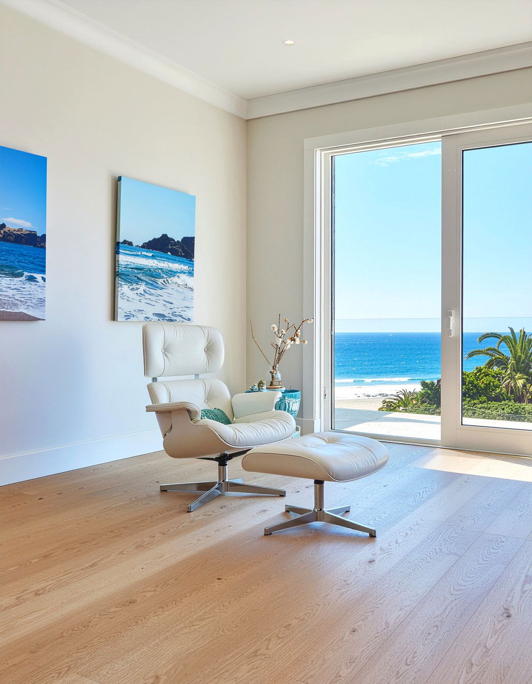 Coastal modern living room - 30 living room Barcelona chair ideas