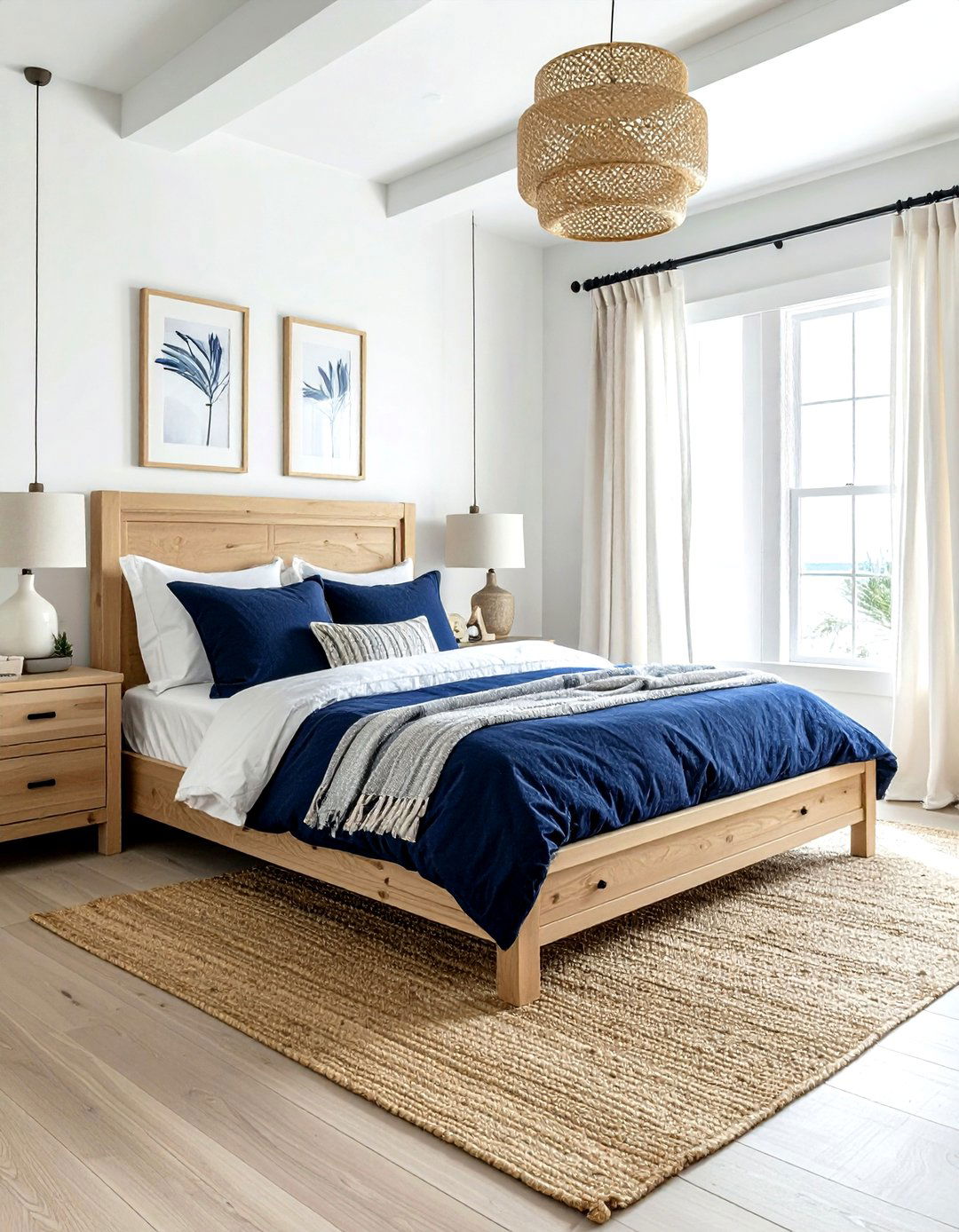 Coastal navy bedroom style - 30 modern navy bedroom ideas
