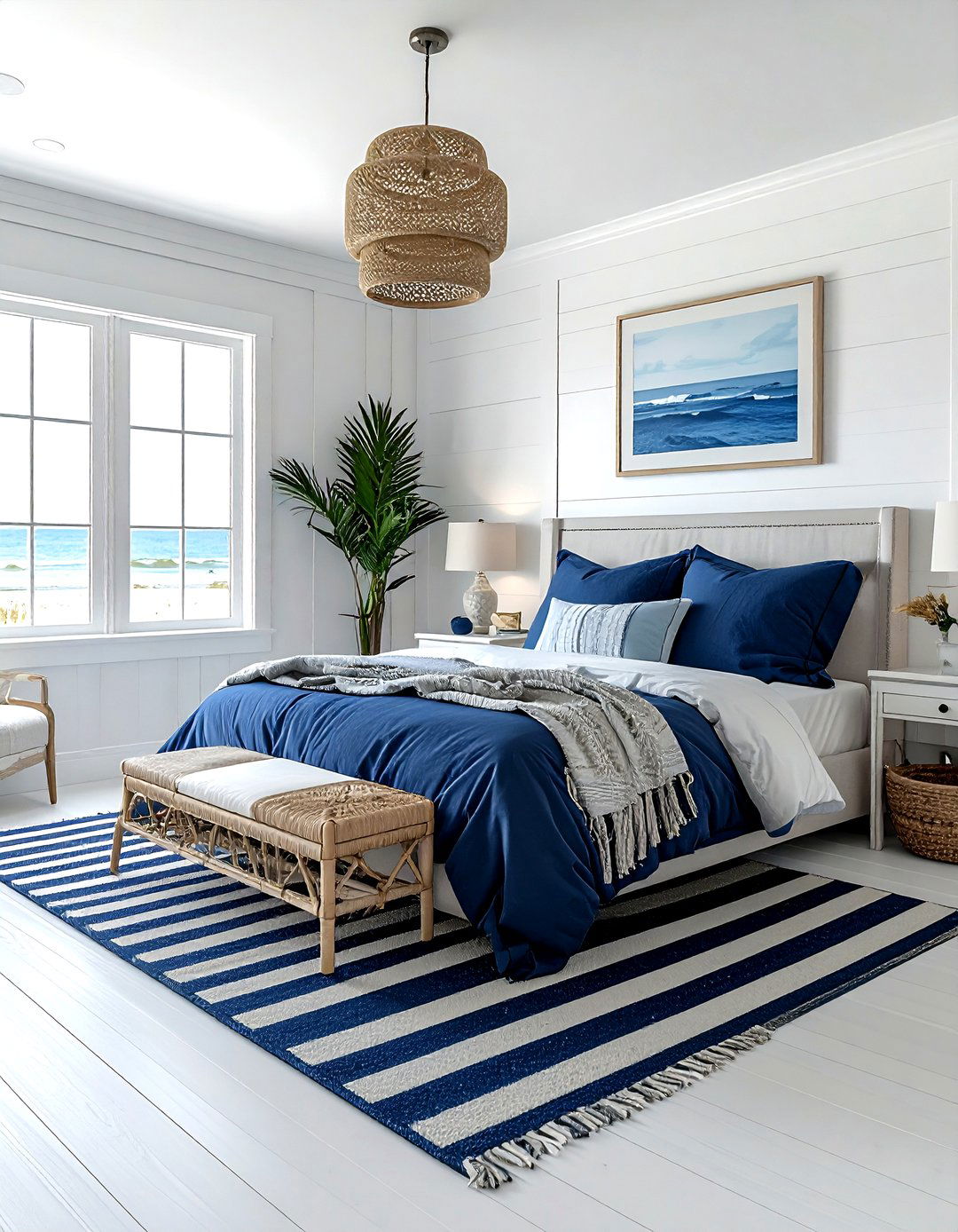 Coastal navy bedroom - 30 contemporary navy bedroom ideas