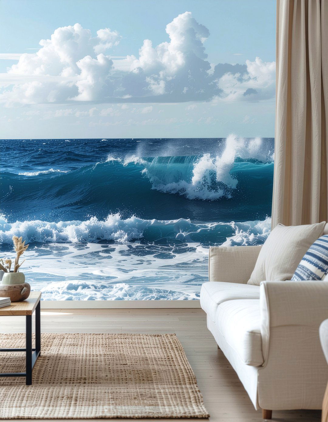 Coastal ocean wallpaper - 30 living room bold wallpapers