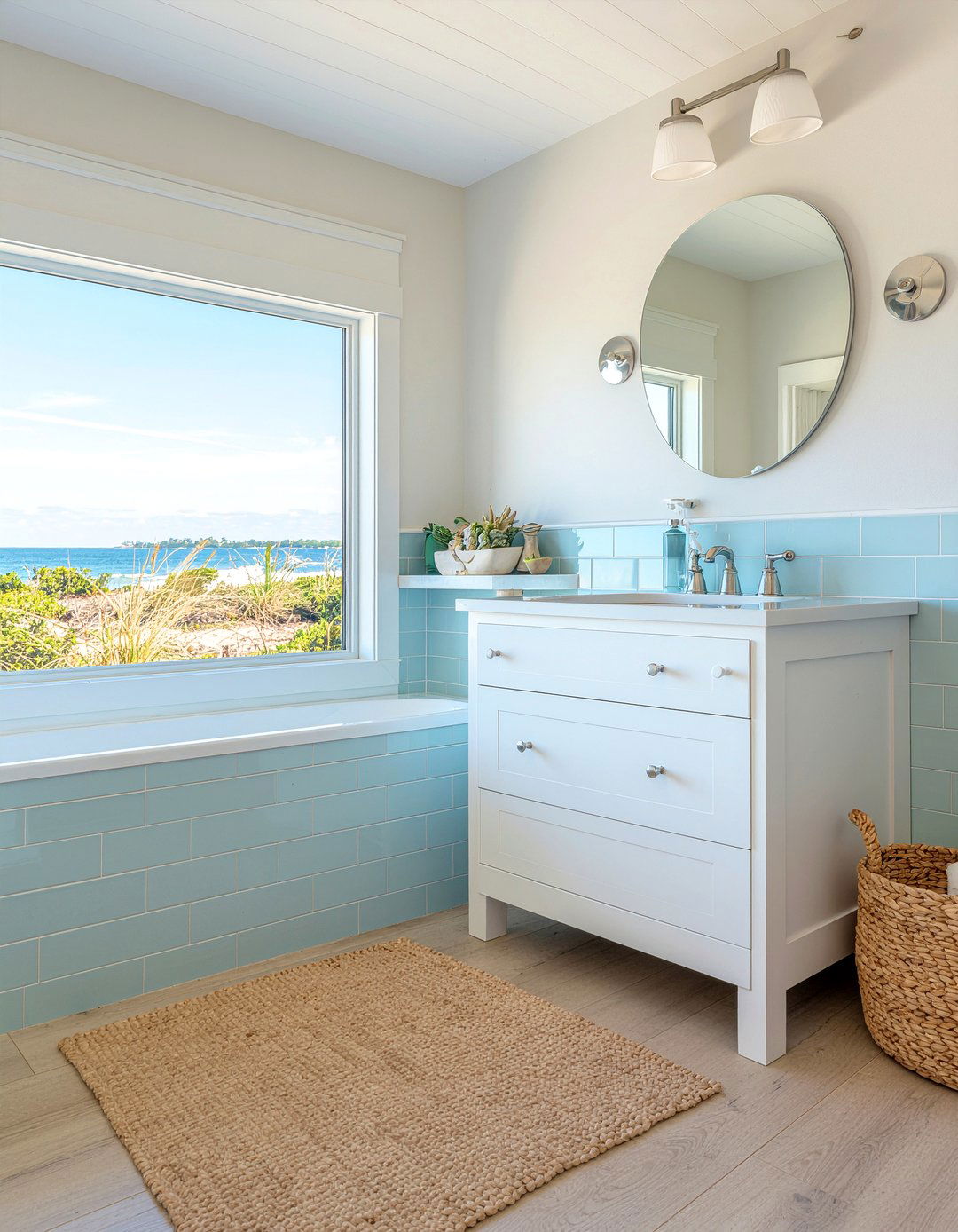 30 Scallop Tile Bathroom Ideas for a Unique Coastal Look