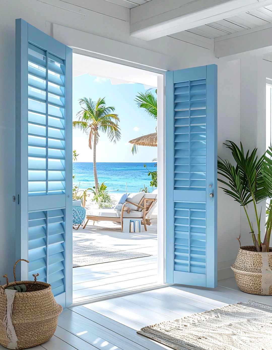 Coastal shutter pass through - 30 pass-through dining room ideas