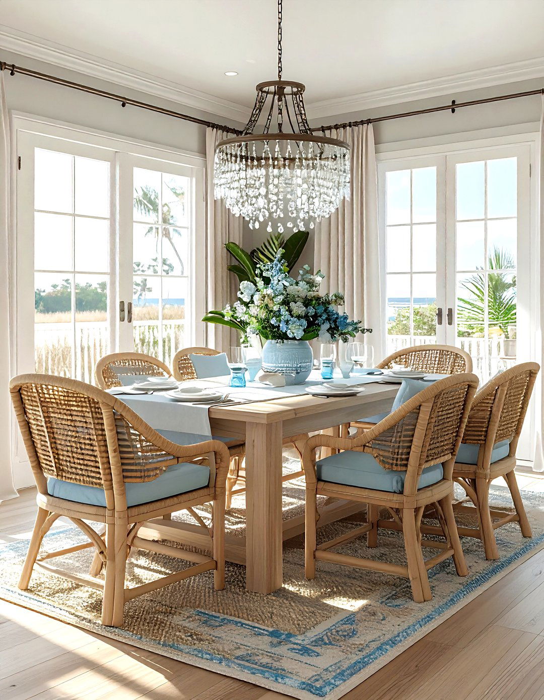Coastal style dining room - 30 spacious dining room ideas