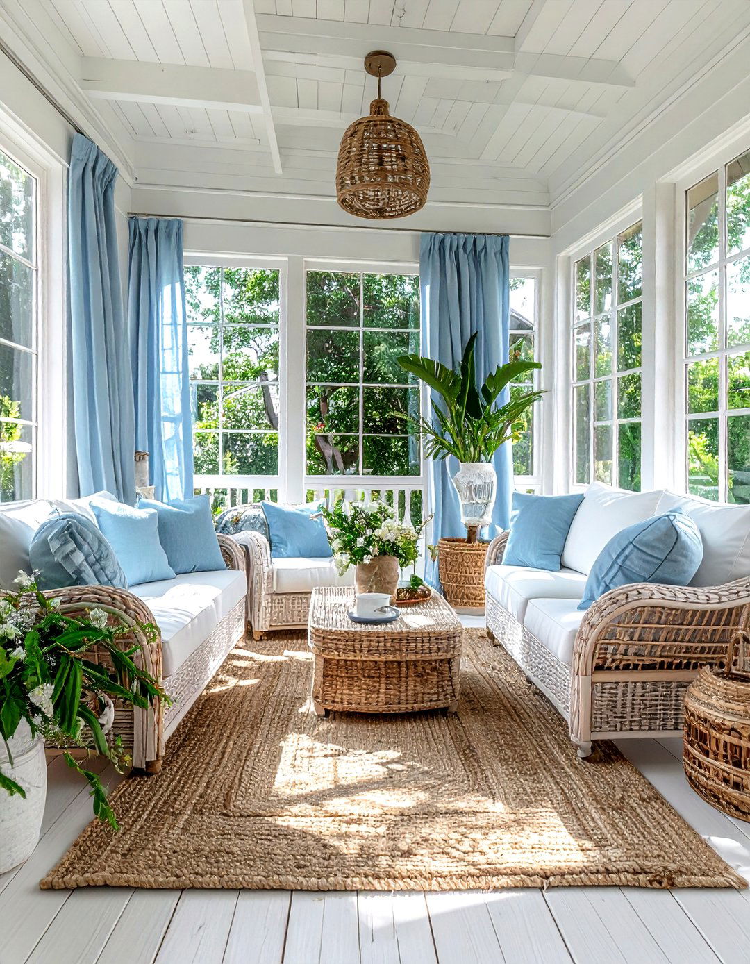 Coastal sunroom - 30 chic decor ideas