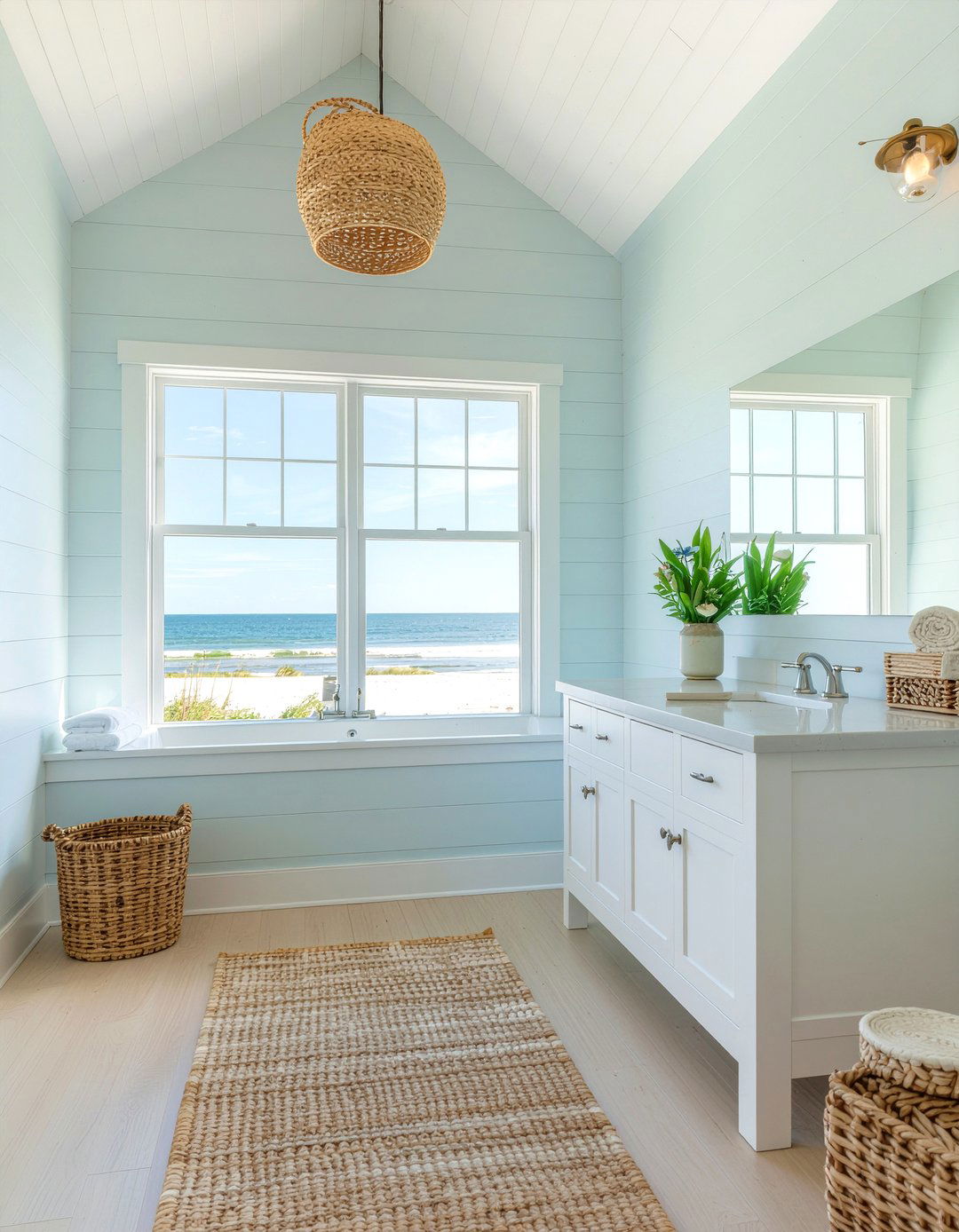 Coastal theme bathroom - 30 bathroom depth ideas
