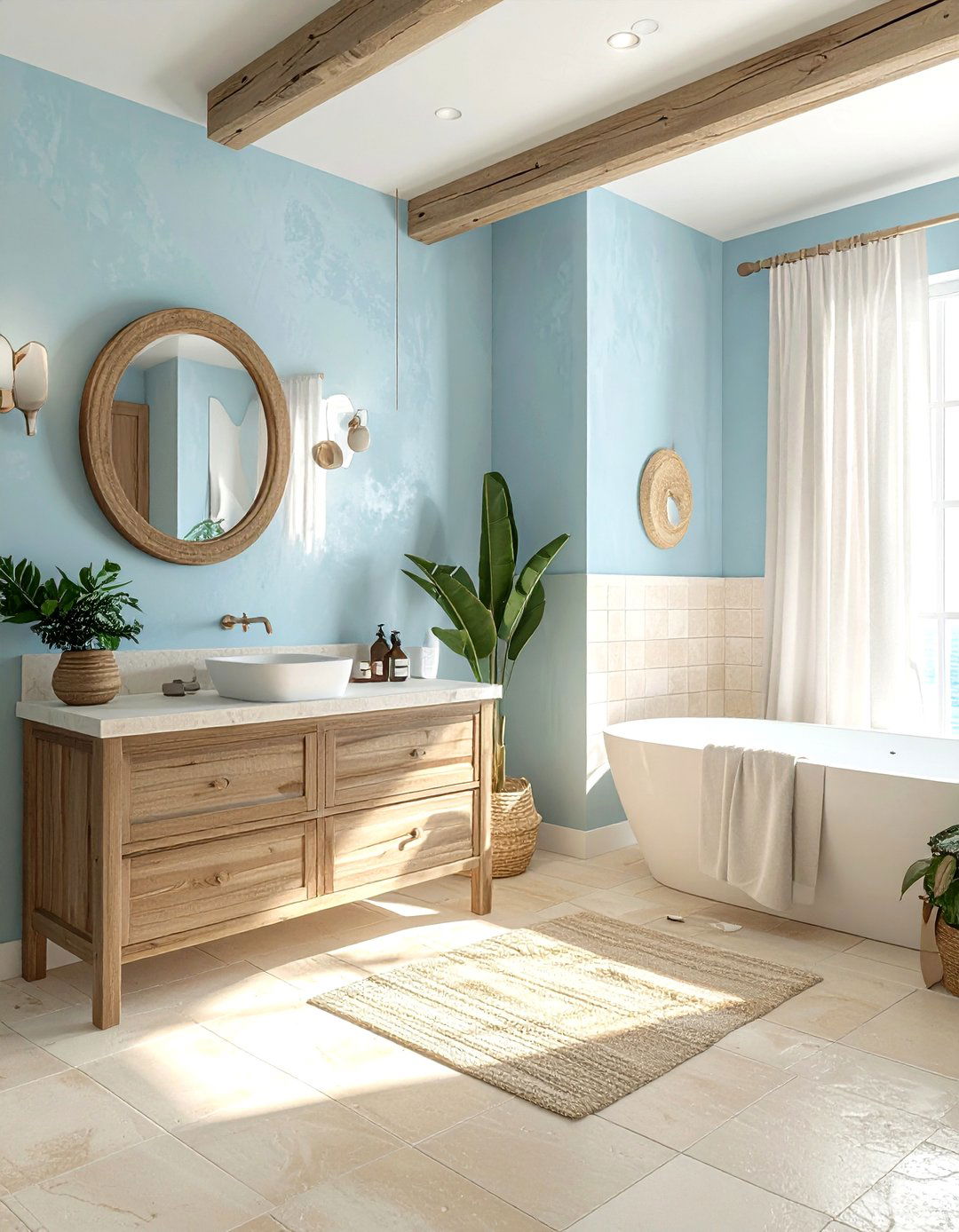 Coastal tropical bathroom - 30 tropical bathroom ideas