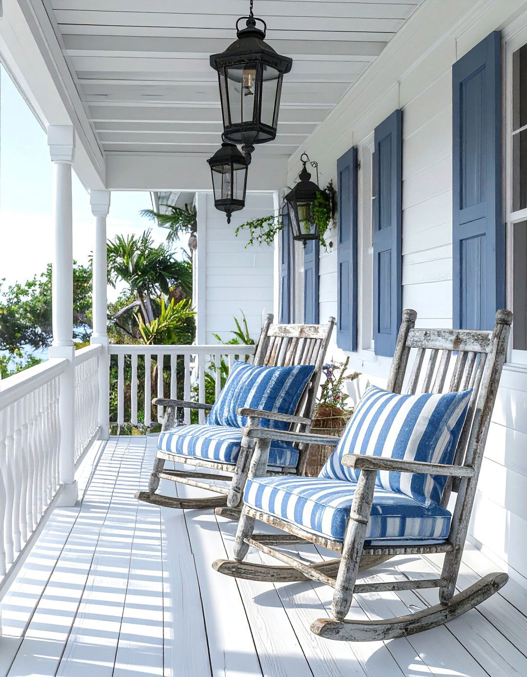 Coastal vintage porch - 30 vintage home decor ideas