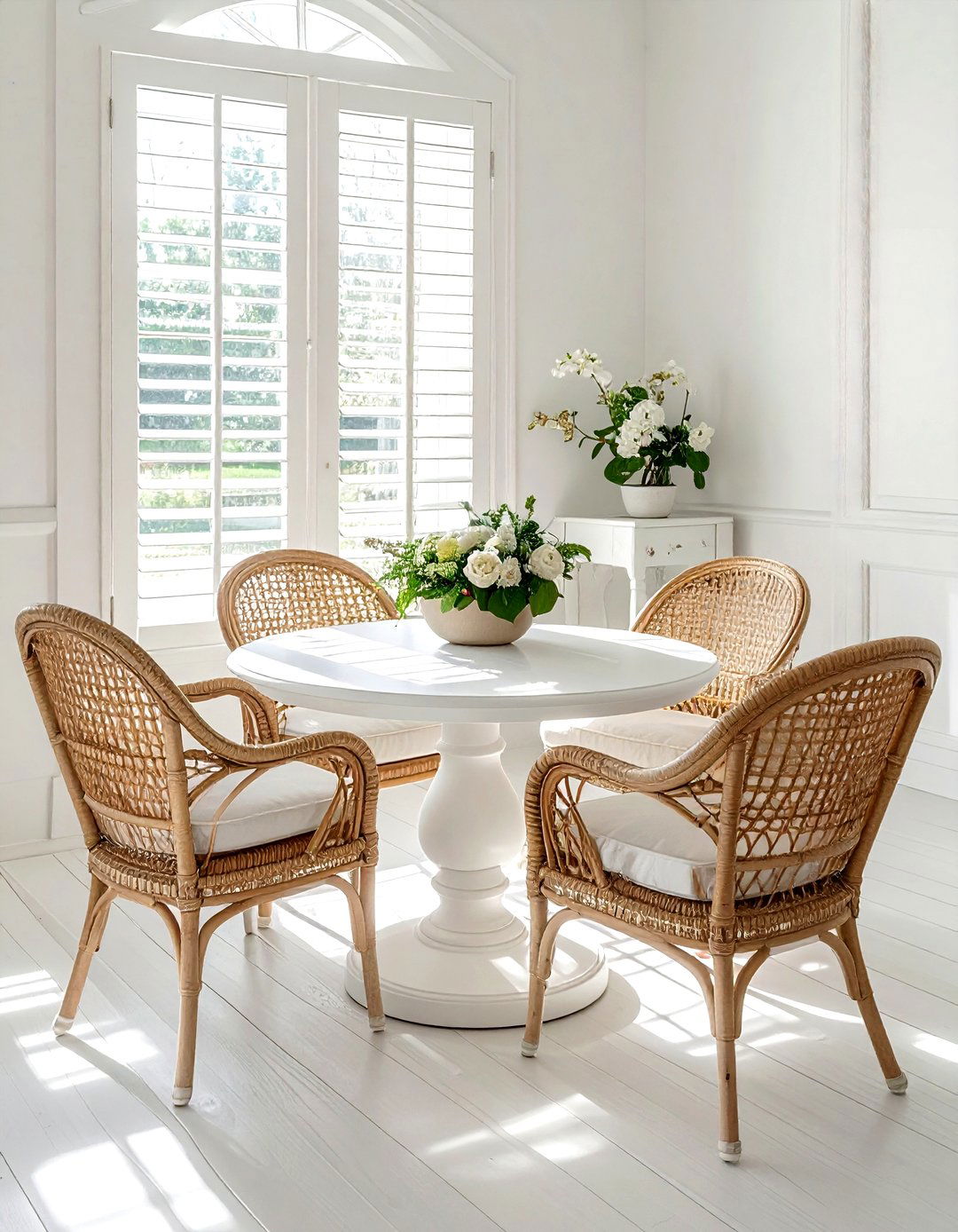 Coastal wicker dining chairs - 30 wicker dining chair ideas