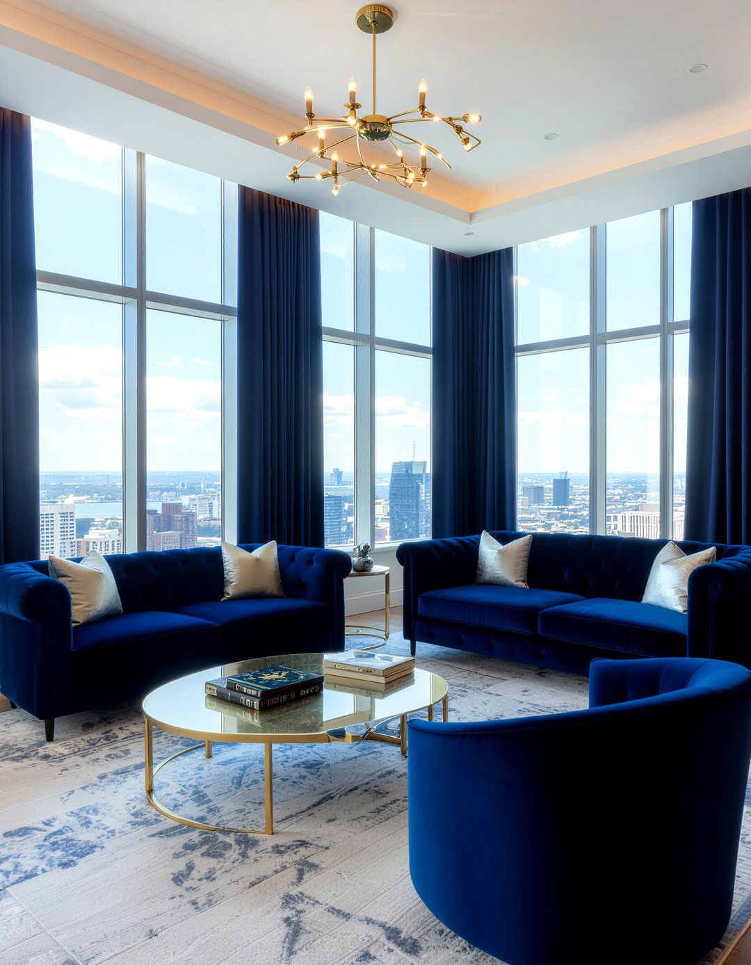 Cobalt Blue And Gold Decor - 30 cobalt living room ideas