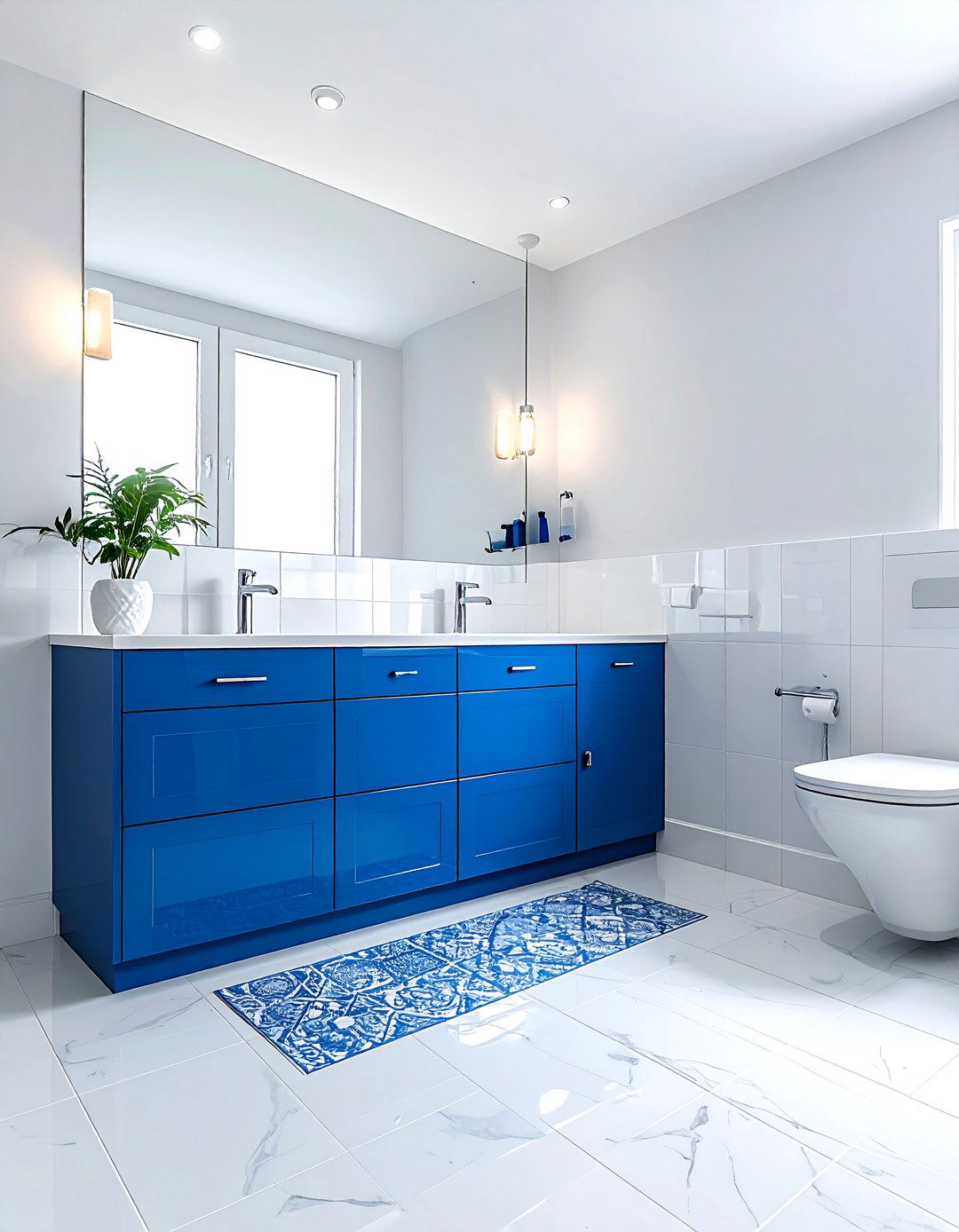 Cobalt Blue Bathroom - 30 bathroom accent color ideas