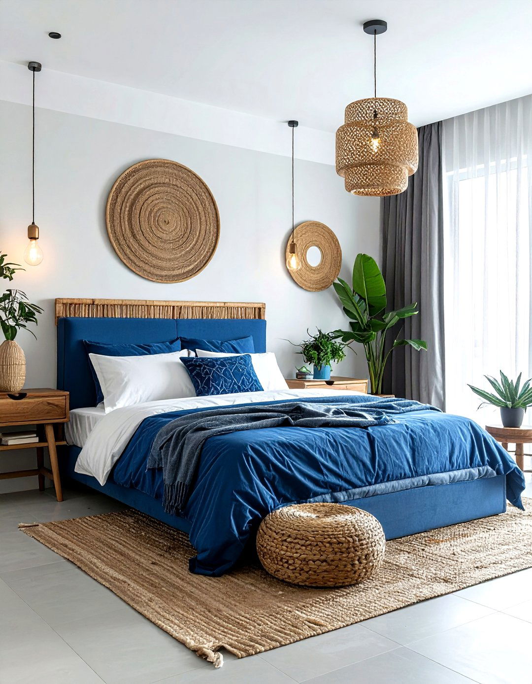Cobalt Blue Bedroom Theme - 30 bohemian blue bedroom ideas