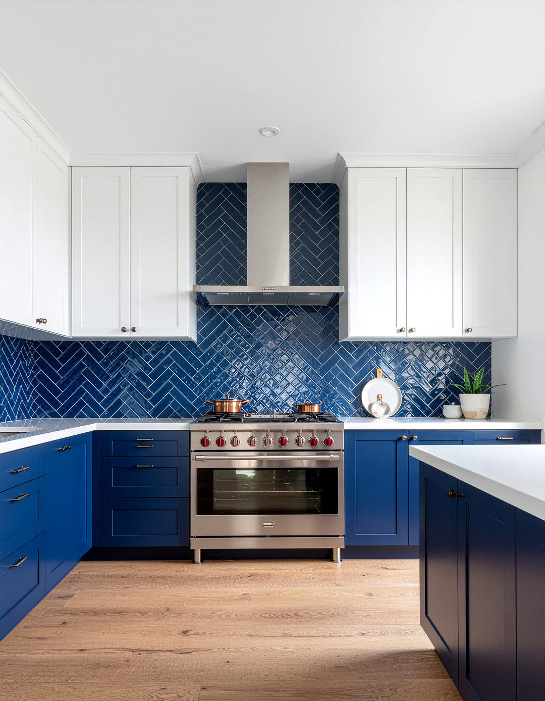 Cobalt Blue Kitchen Backsplash - 30 blue kitchen ideas