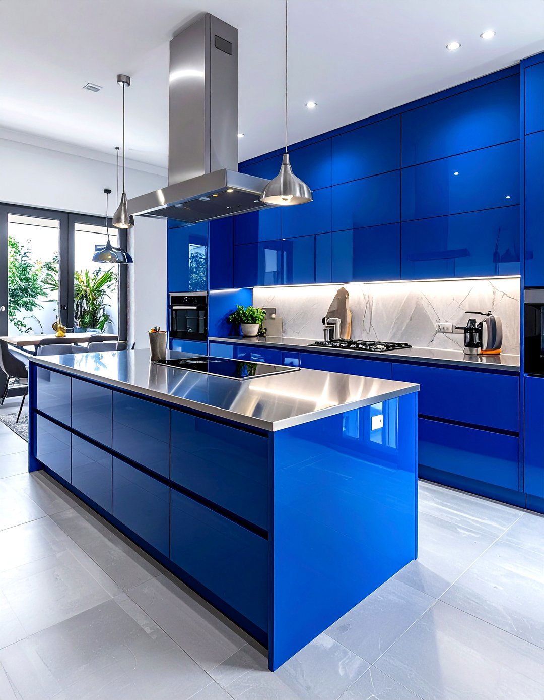 Cobalt Blue Kitchen Cabinets - 30 blue kitchen cabinet ideas