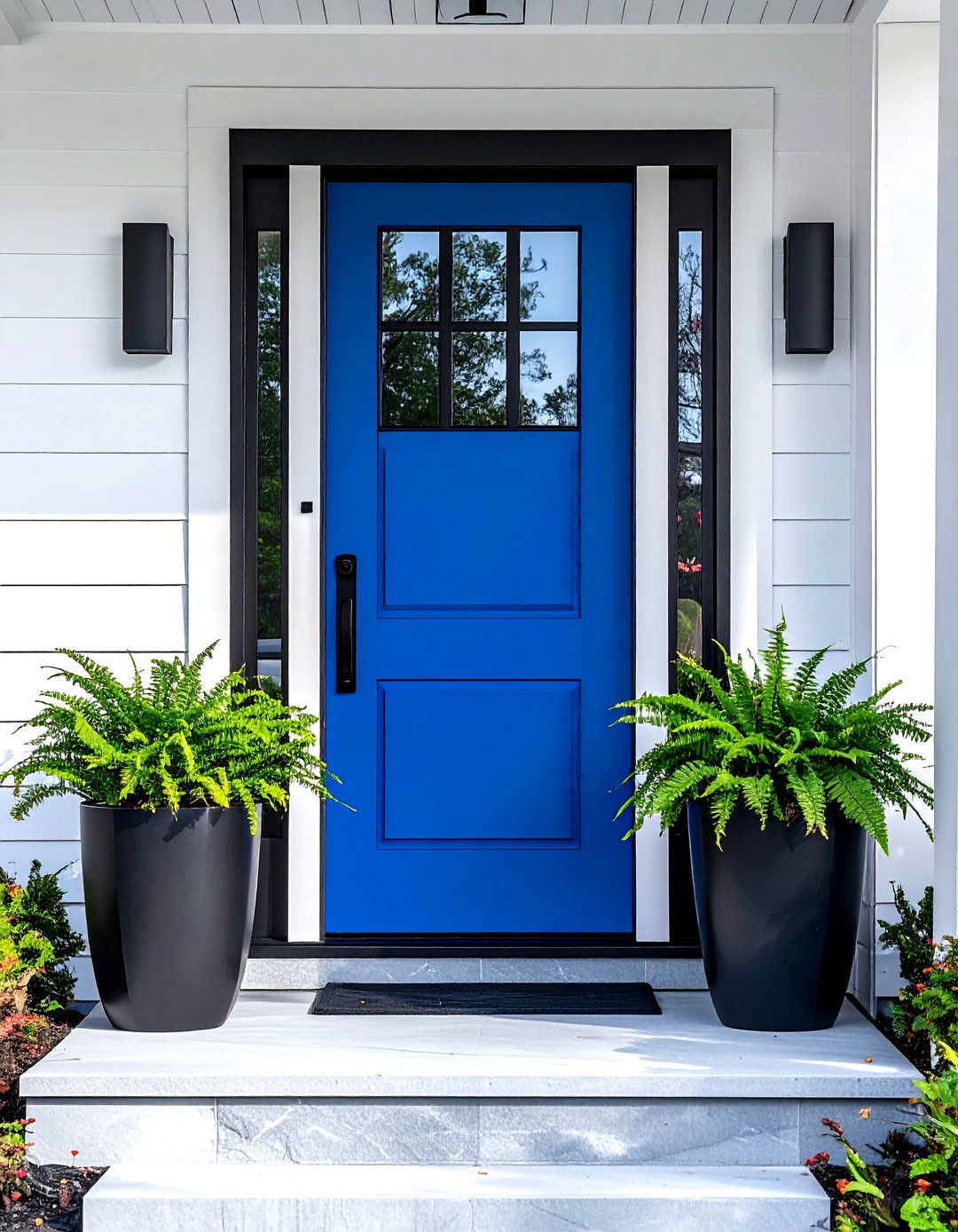 Cobalt blue front door - 30 blue paint color ideas