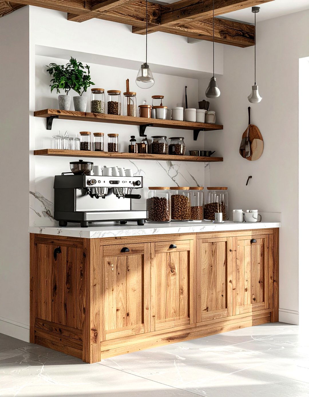 Coffee Bar Hutch - 30 kitchen hutch ideas