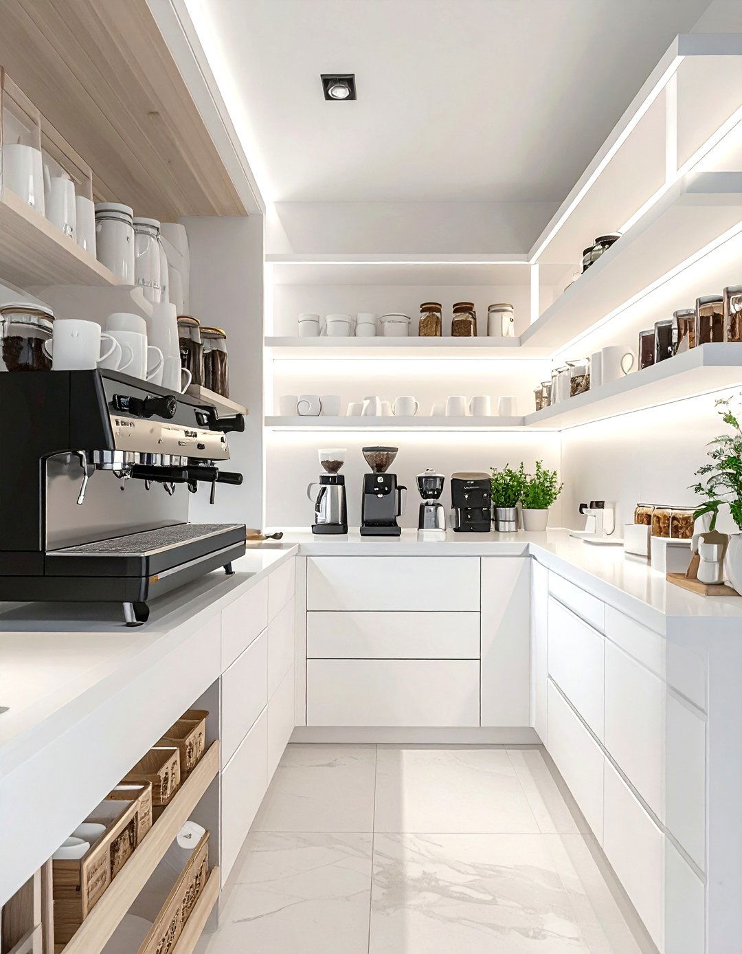 Coffee Bar Pantry - 30 kitchen pantry ideas
