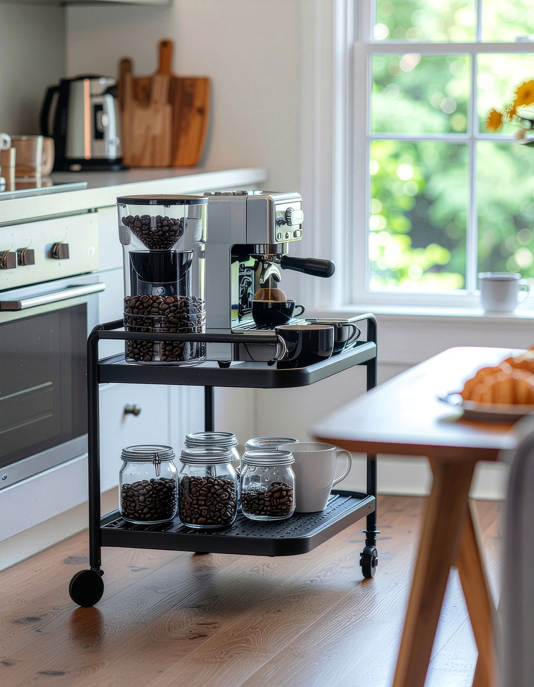 Coffee Station Bar Cart - 30 dining room bar cart ideas