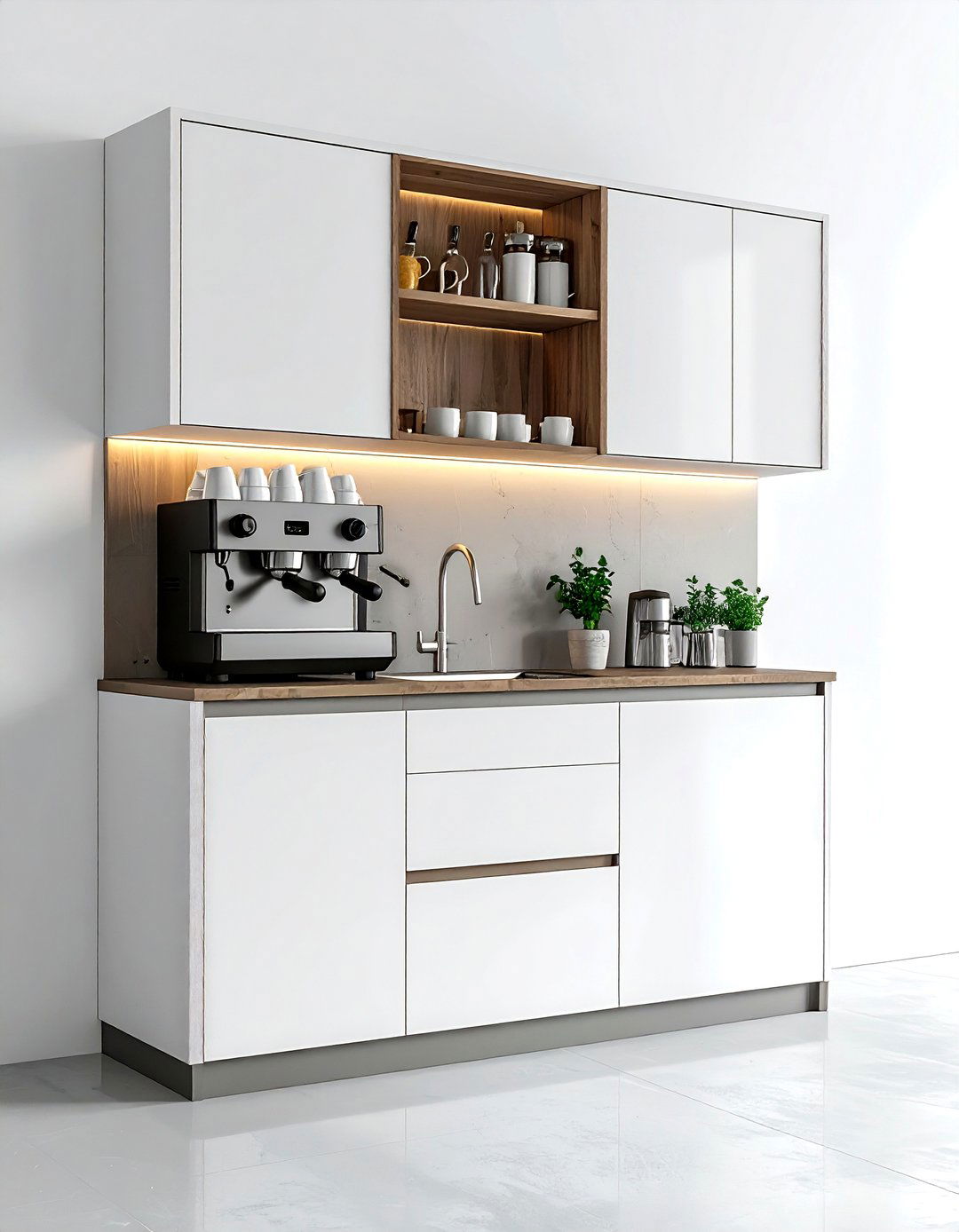 Coffee Station Cabinet - 30 viral kitchen ideas