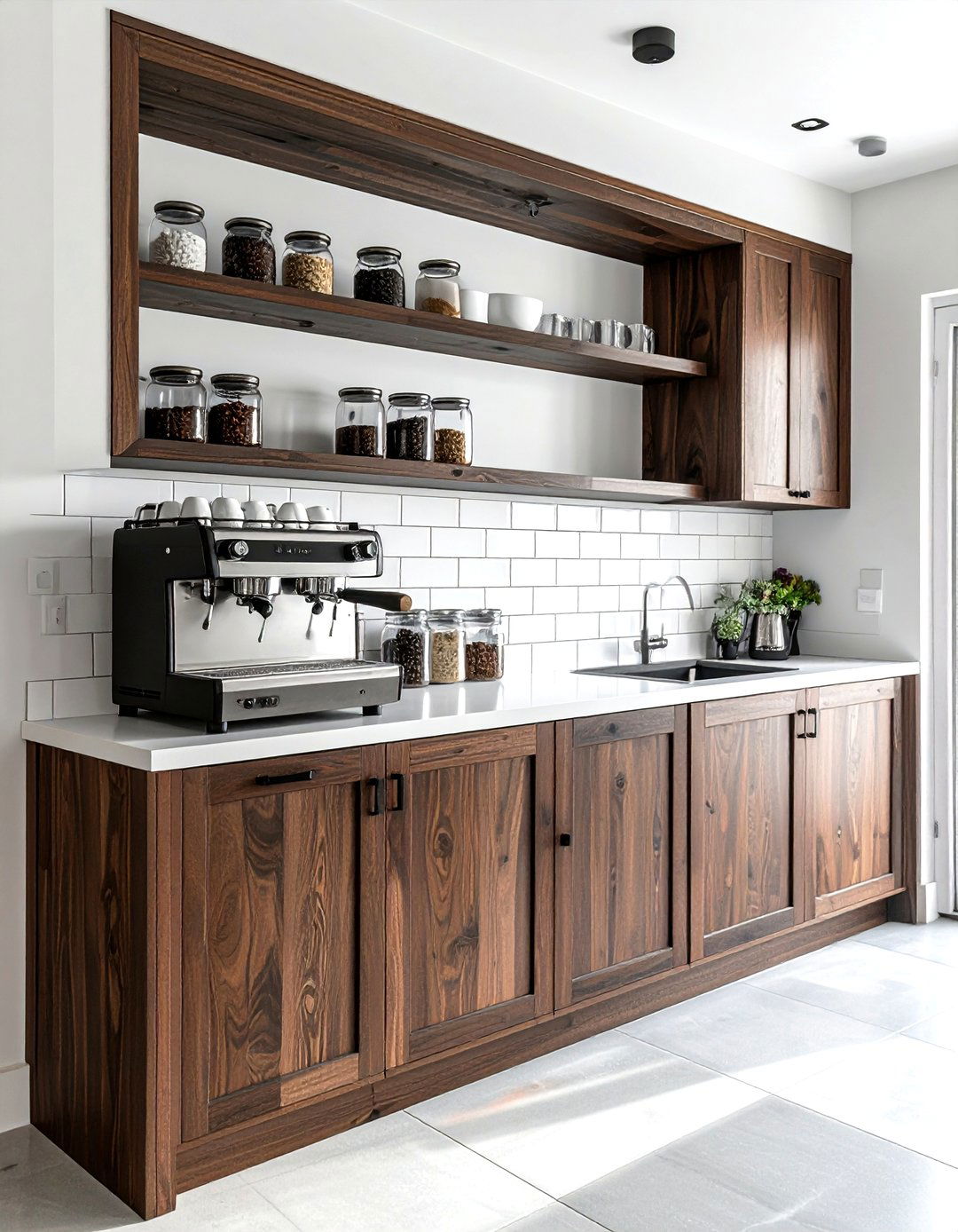 Coffee Station Cabinet - 30 kitchen workstation ideas