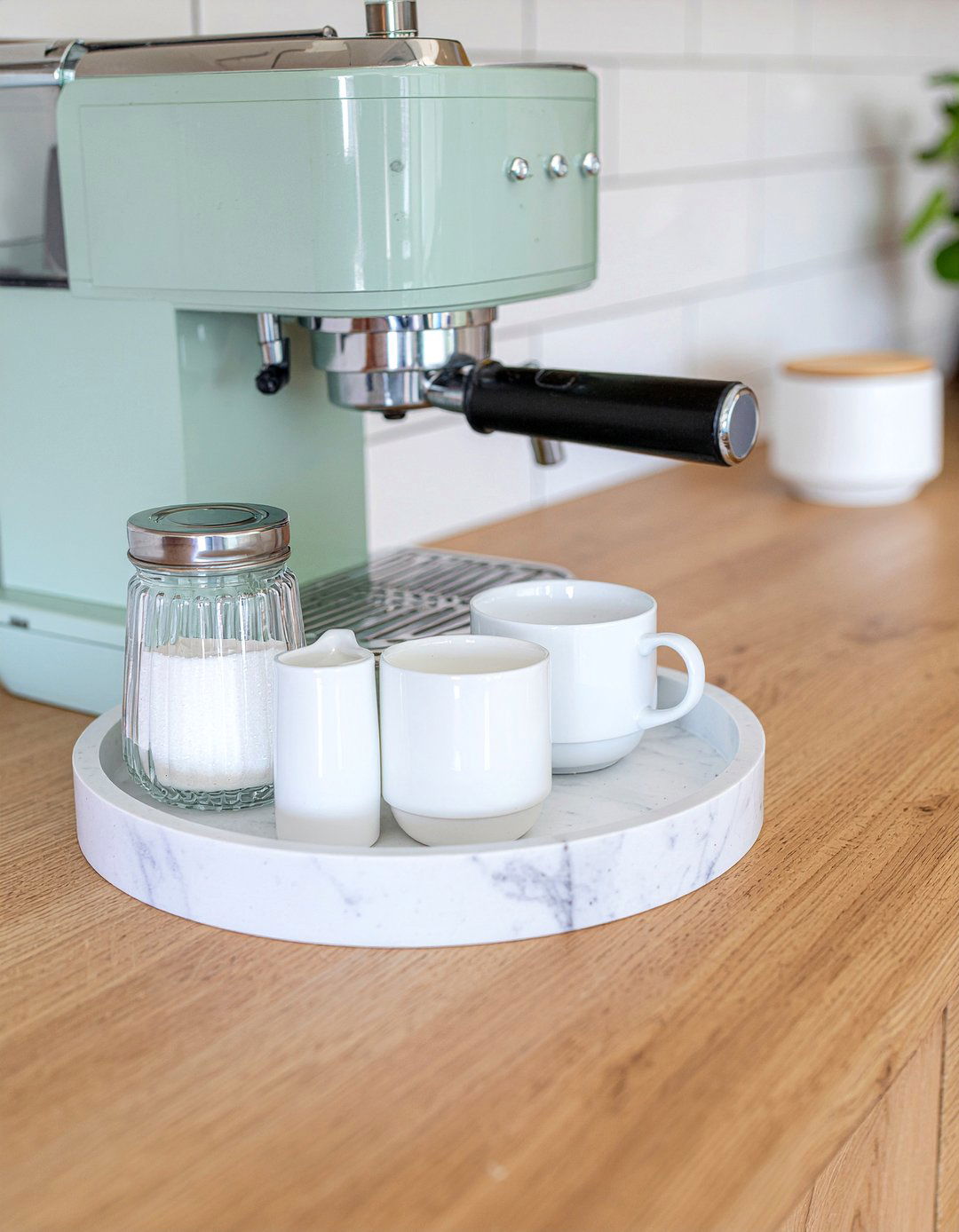 Coffee Station Countertop Tray - 30 kitchen organization ideas